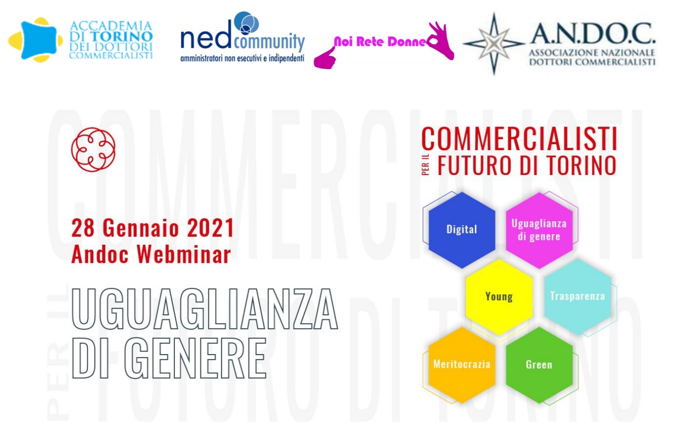 Webinar – Uguaglianze di Genere 28/01/2021