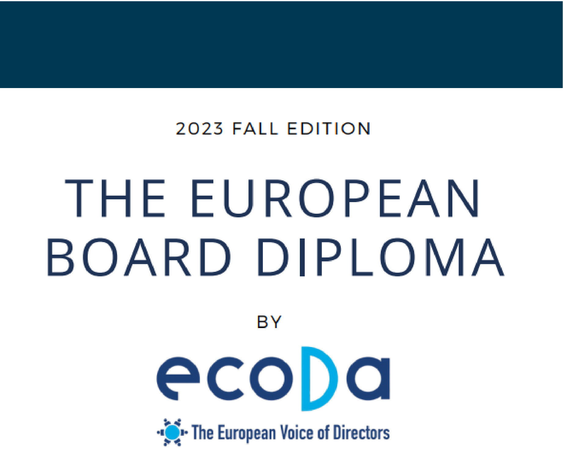 The European Board Diploma 2023 – Fall session