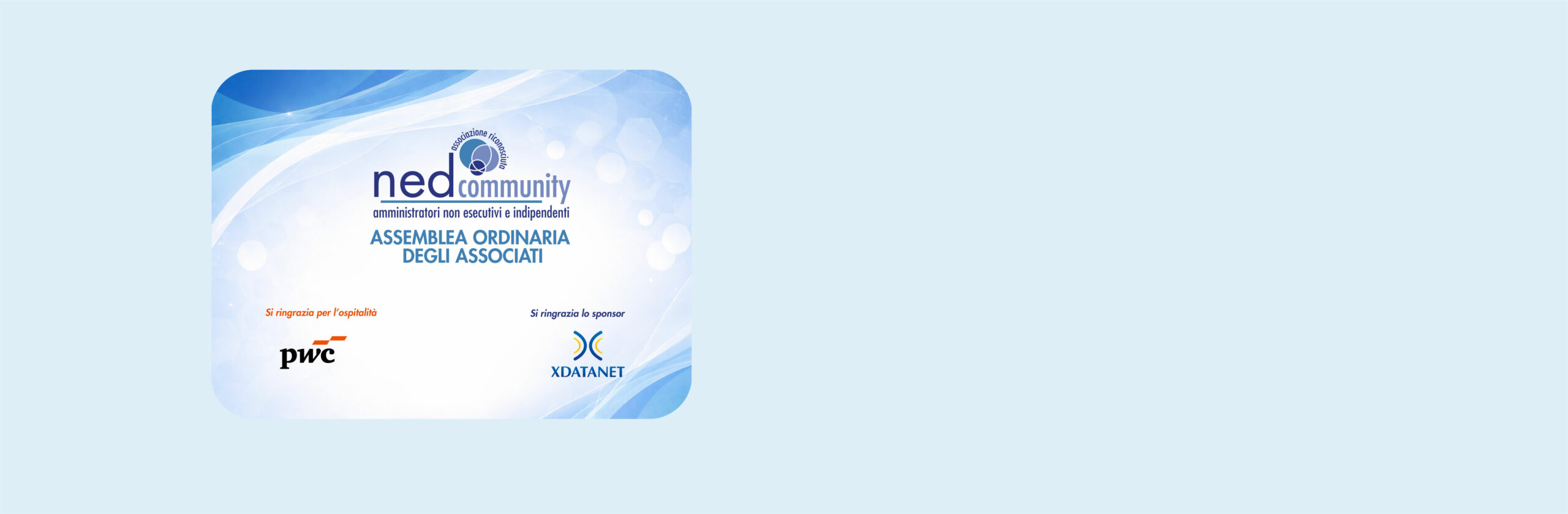 Assemblea Ordinaria dei Soci Nedcommunity